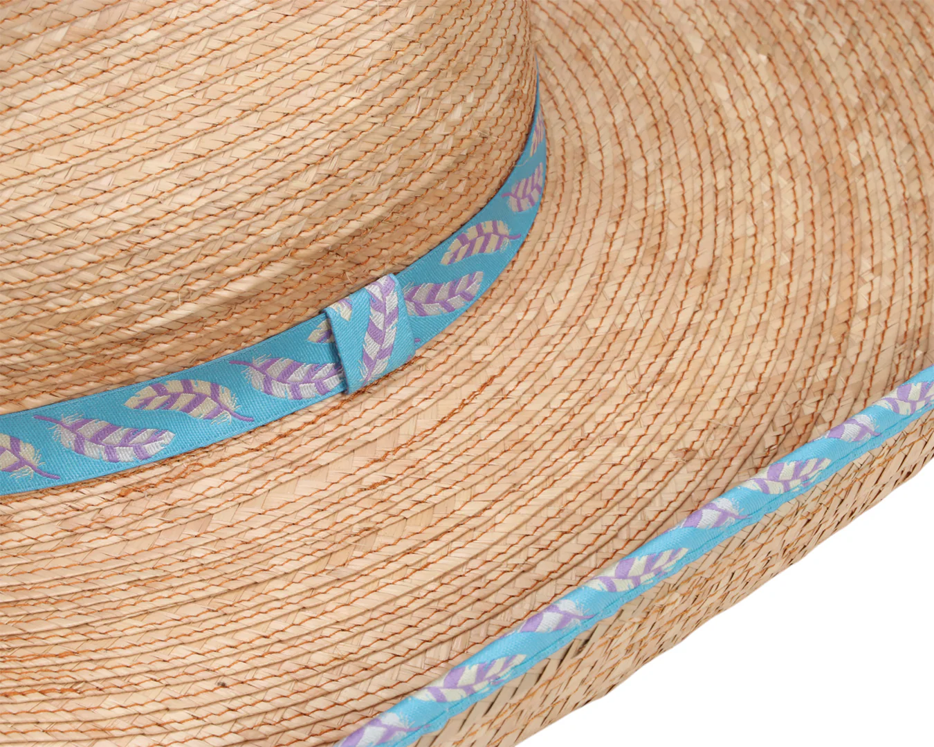 Sunbody Ava Hat - Blue Feathers - Image 6