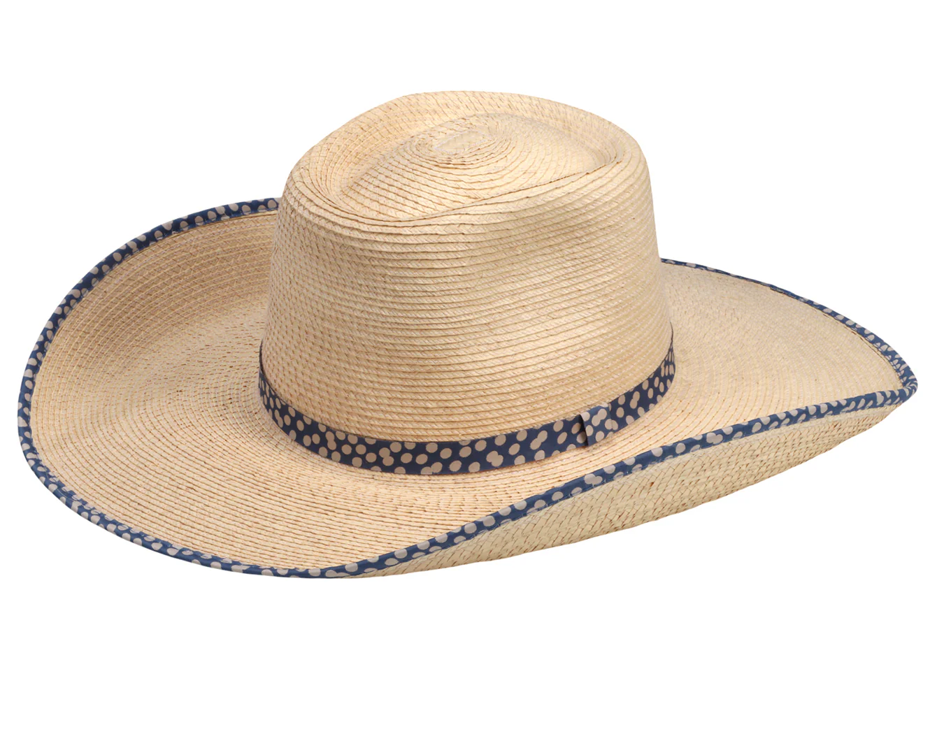 Sunbody Ava Hat - Navy Dots