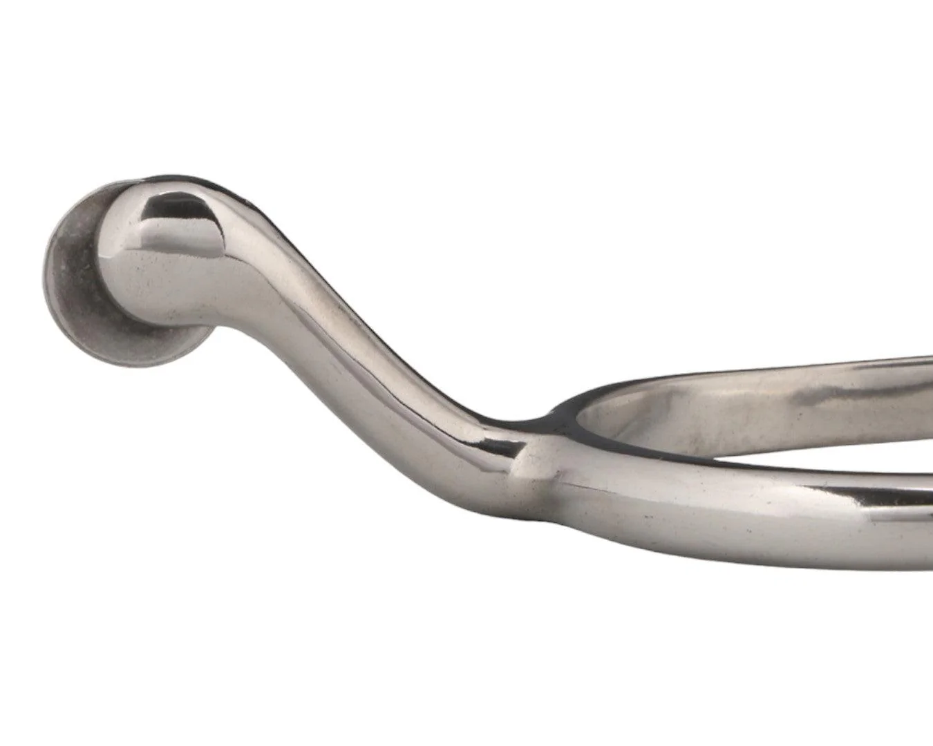 Swan Neck Dressage Spurs with Disc Rowels - Image 2