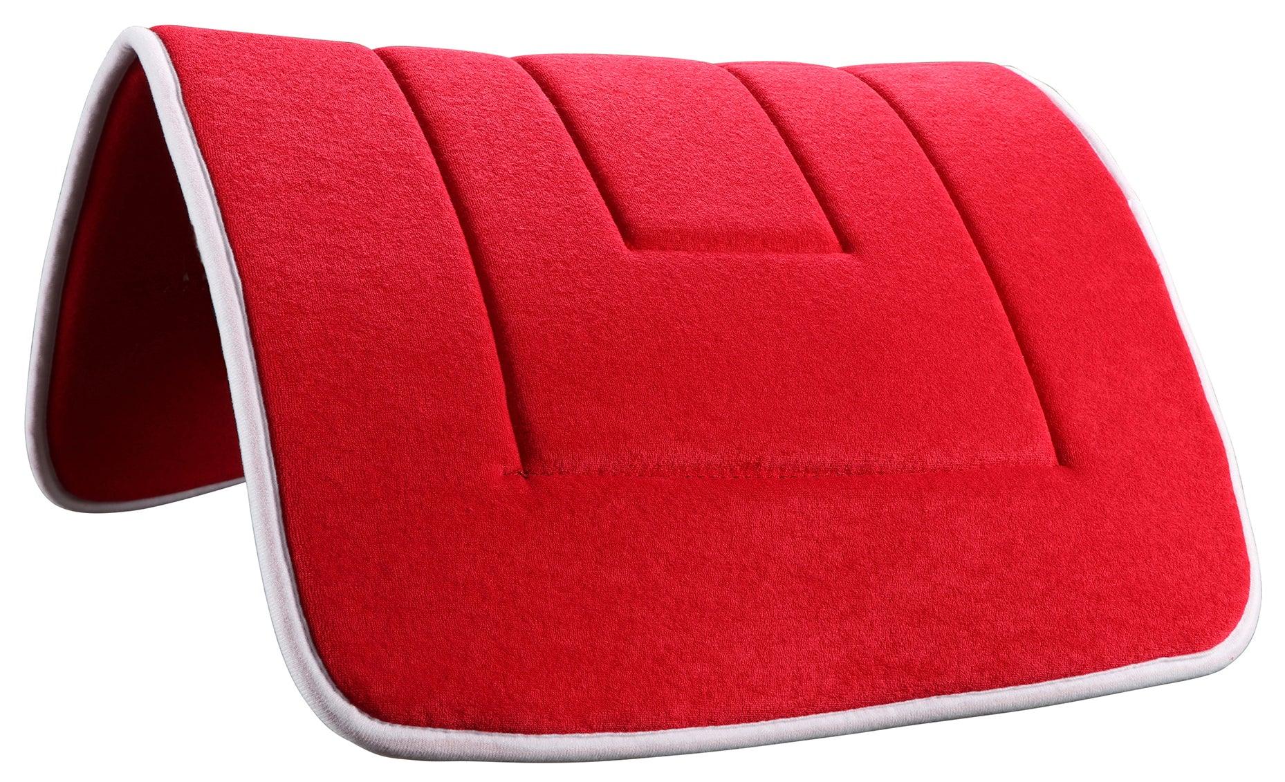 Terry Towel Saddle Pad - White Binding