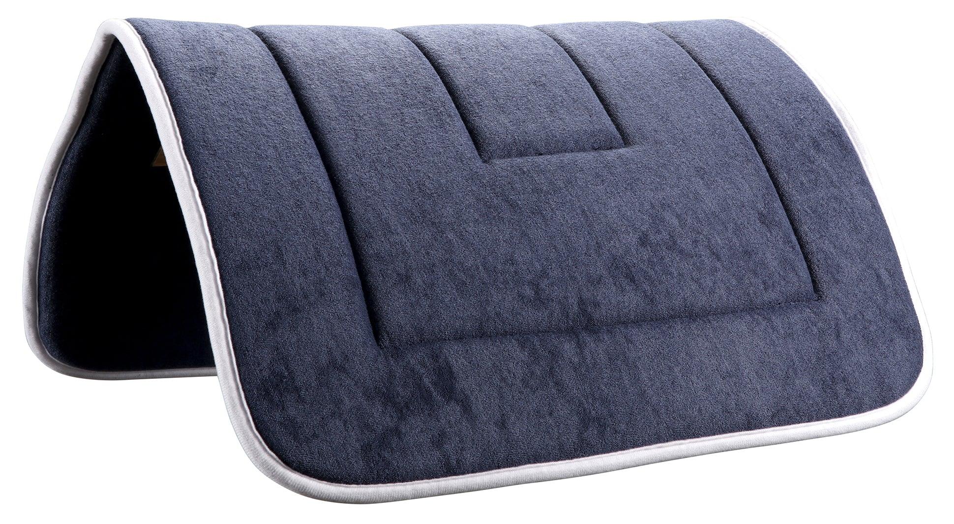 Terry Towel Saddle Pad - White Binding - Image 5