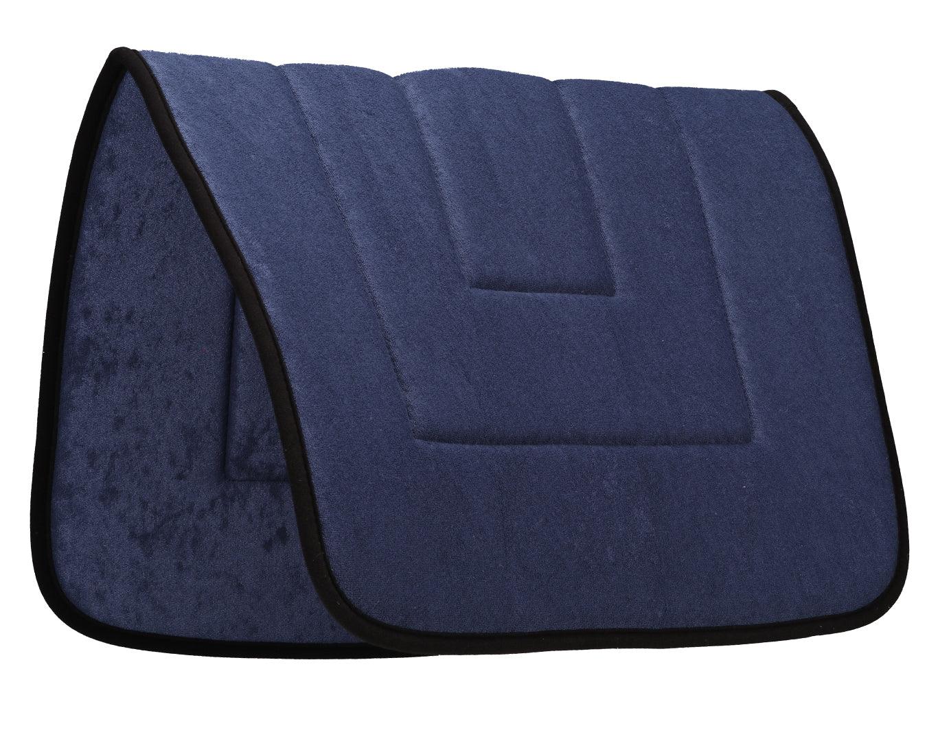 STC Terry Towel Saddle Pad - Black Binding - Image 4