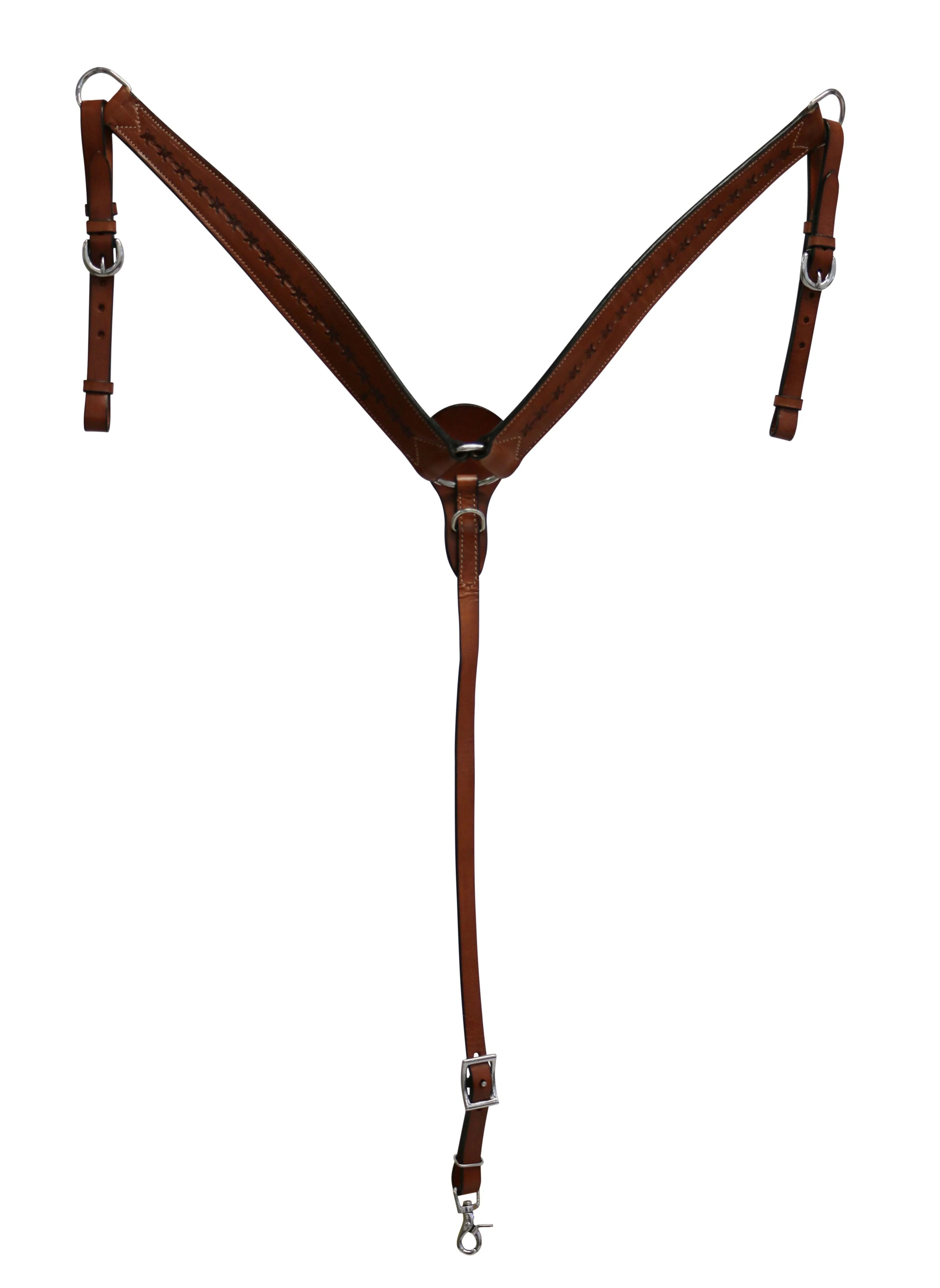 Texas-Tack Barbed Wire Breastcollar Tan