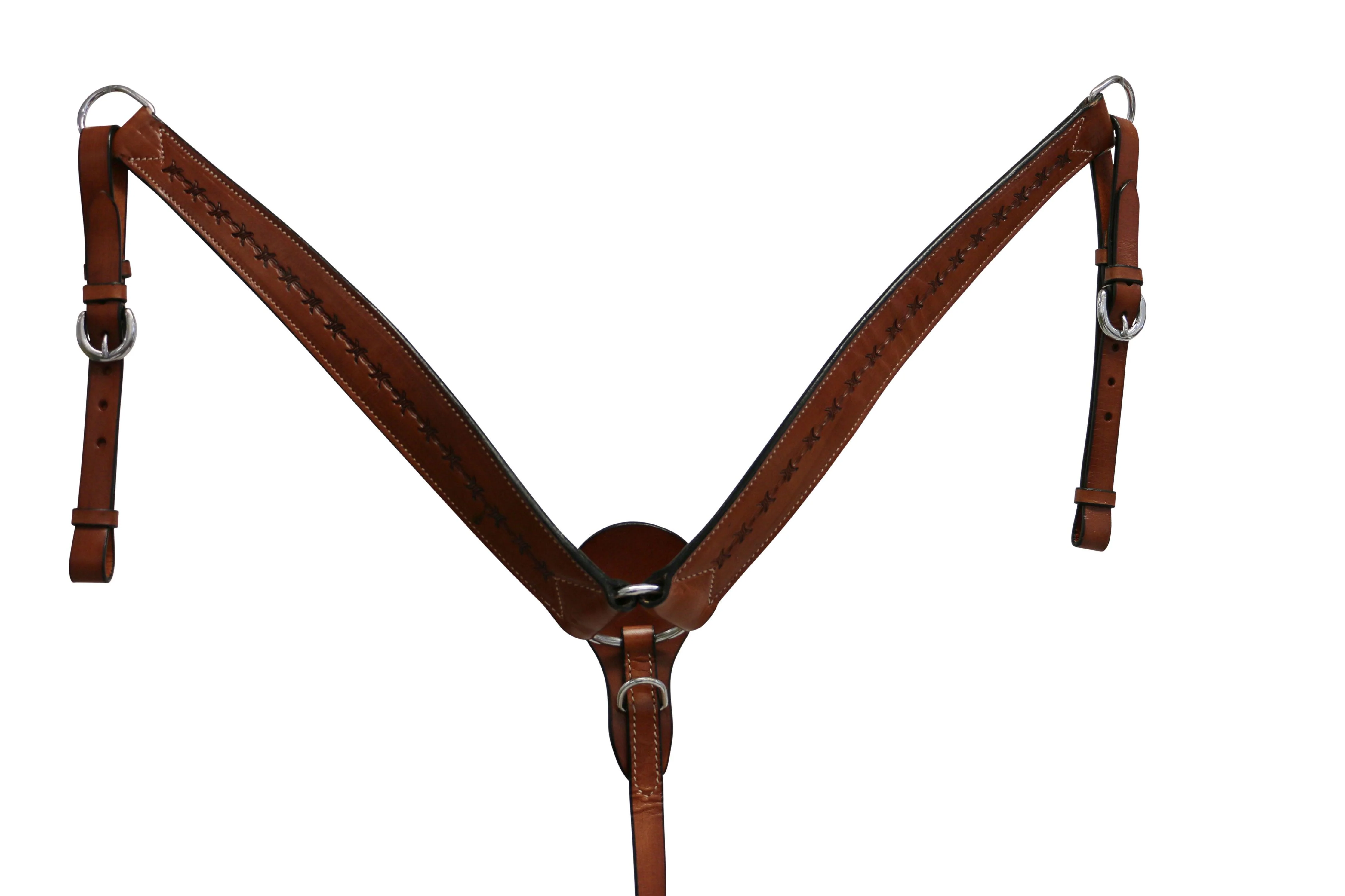 Texas-Tack Barbed Wire Breastcollar Tan - Image 2