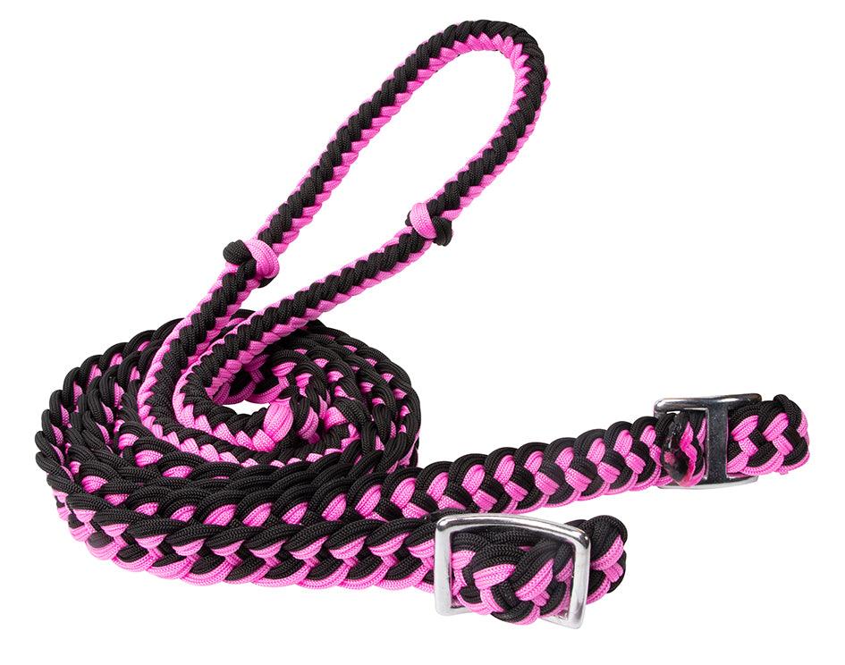 Texas-Tack Braided Poly Barrel Rein 1/2" x 8' - Image 3