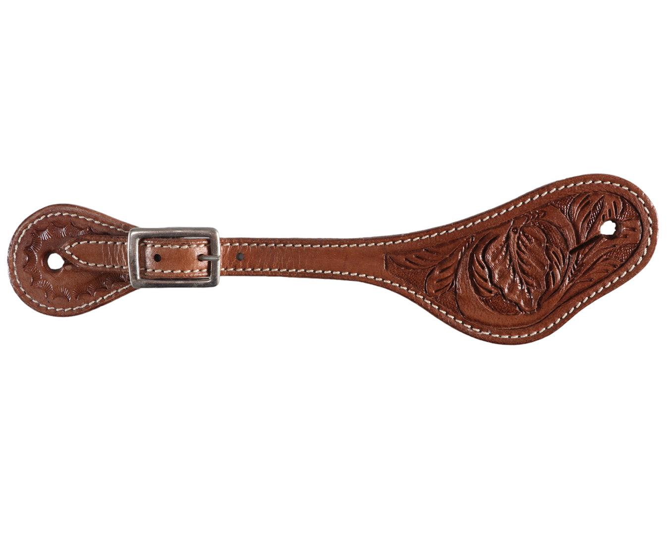 Texas-Tack Floral Pattern Western Spur Straps - Image 2