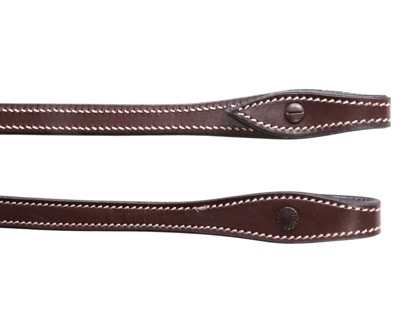 Texas-Tack Split Reins w/Plain Concho Ends - Image 3