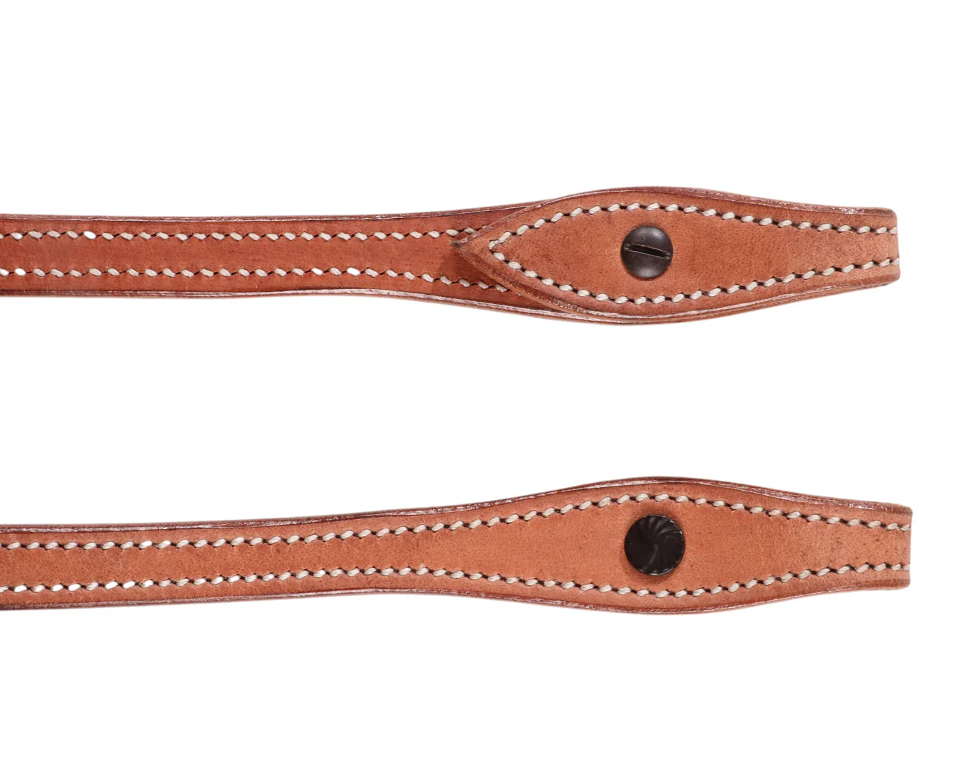 Texas-Tack Split Reins w/Plain Concho Ends - Image 8