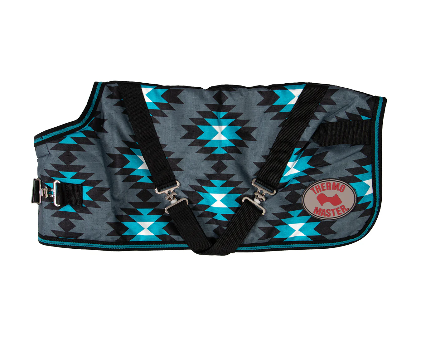 Thermo Master Supreme Dog Coat - Aztec/Turquoise - Image 3