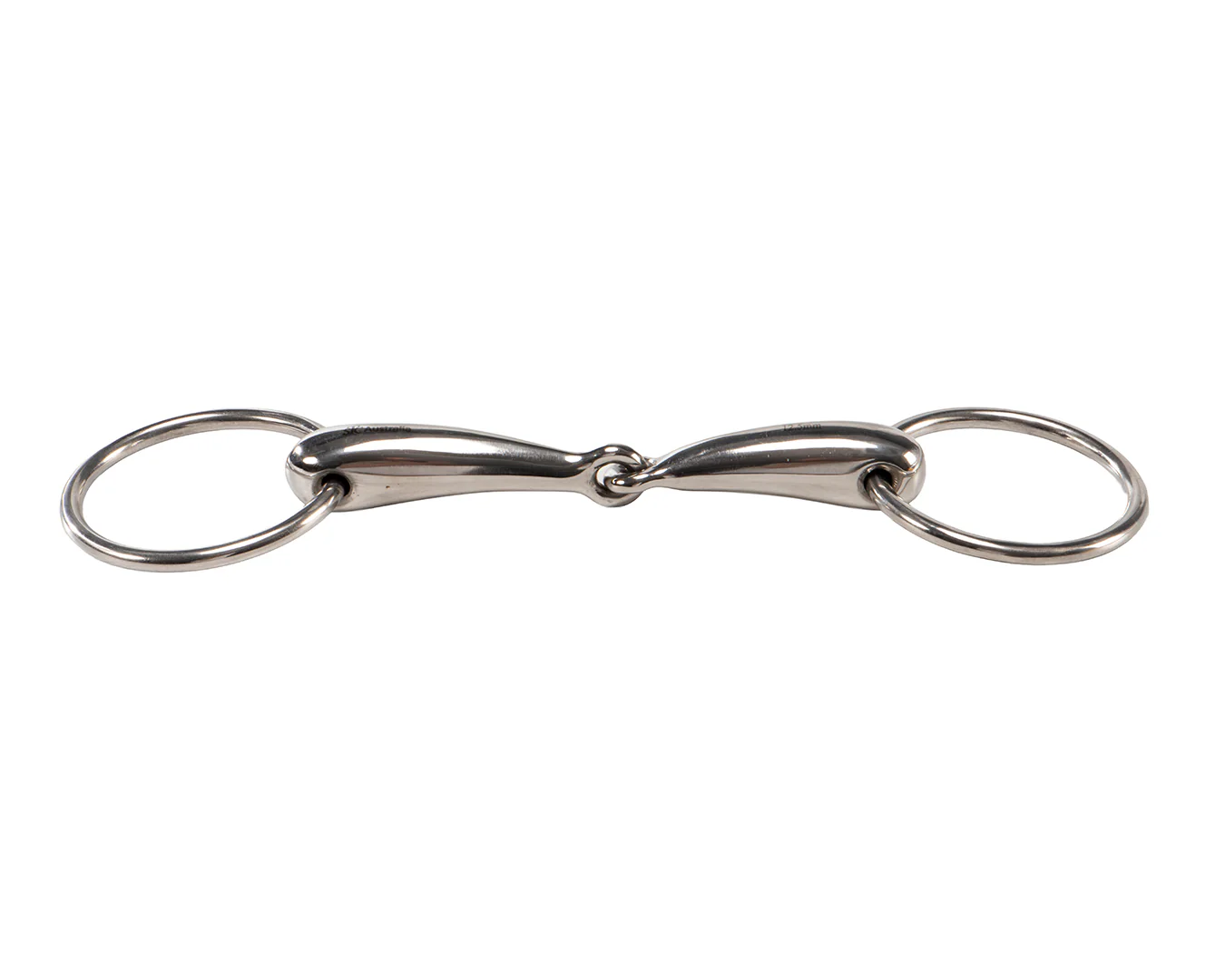 STC Thick Hollow Loose Ring Snaffle Bit with 65mm Rings - Image 2