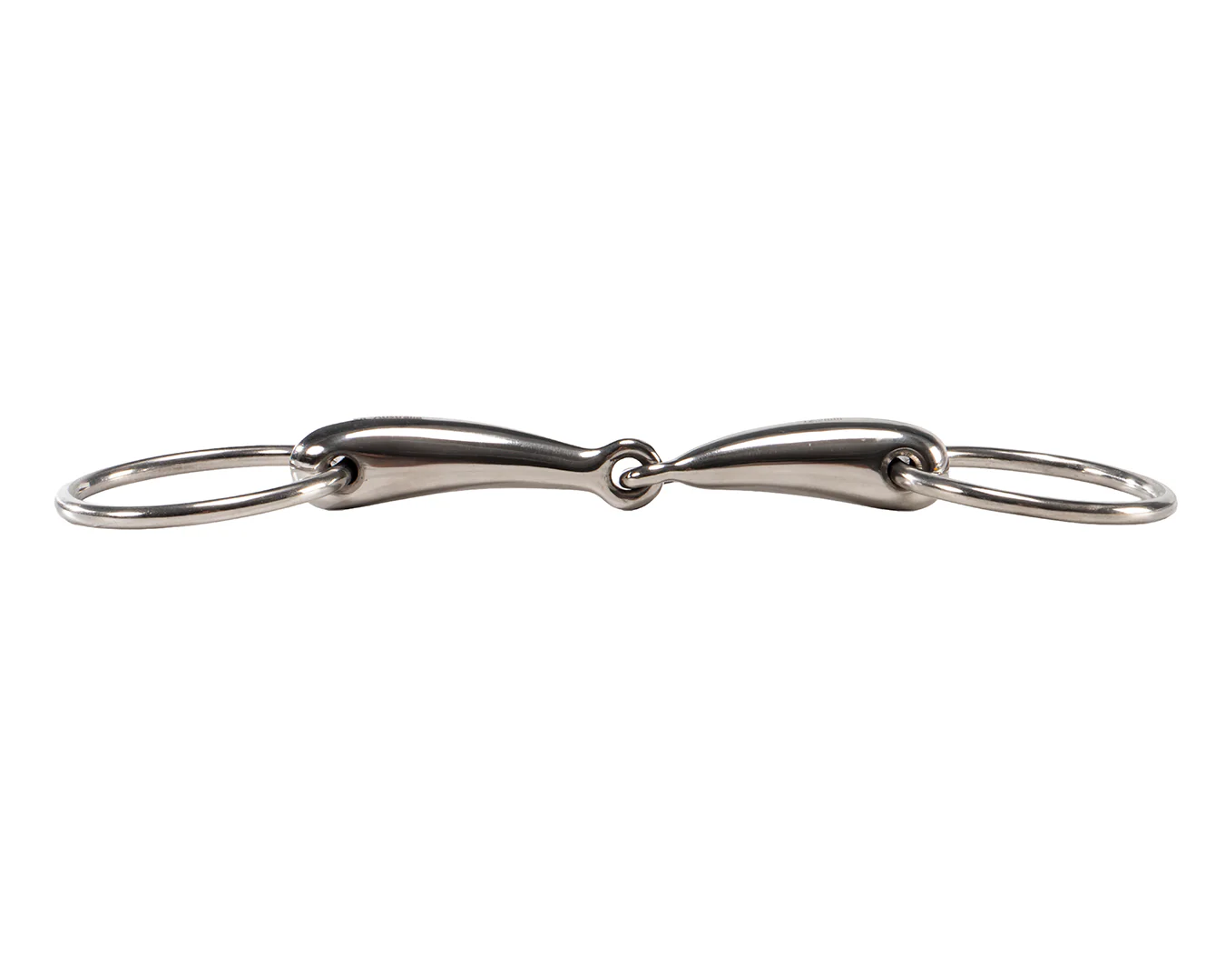 STC Thick Hollow Loose Ring Snaffle Bit with 65mm Rings - Image 3