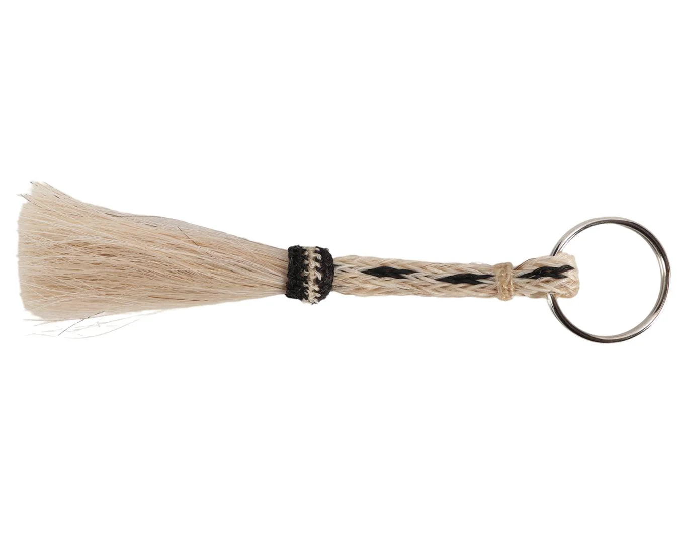 Three Strand Horsehair Tassel Key Ring - Image 2