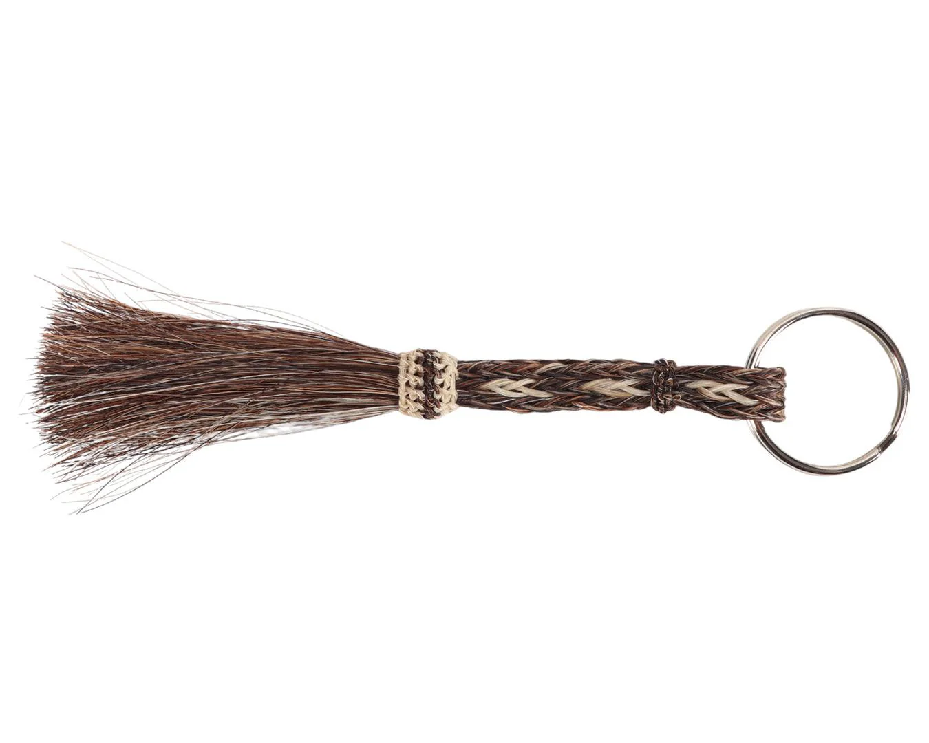 Three Strand Horsehair Tassel Key Ring - Image 3