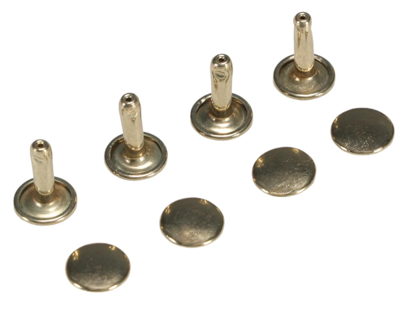 Two Piece Rivet Sets Brass Plated - Image 2