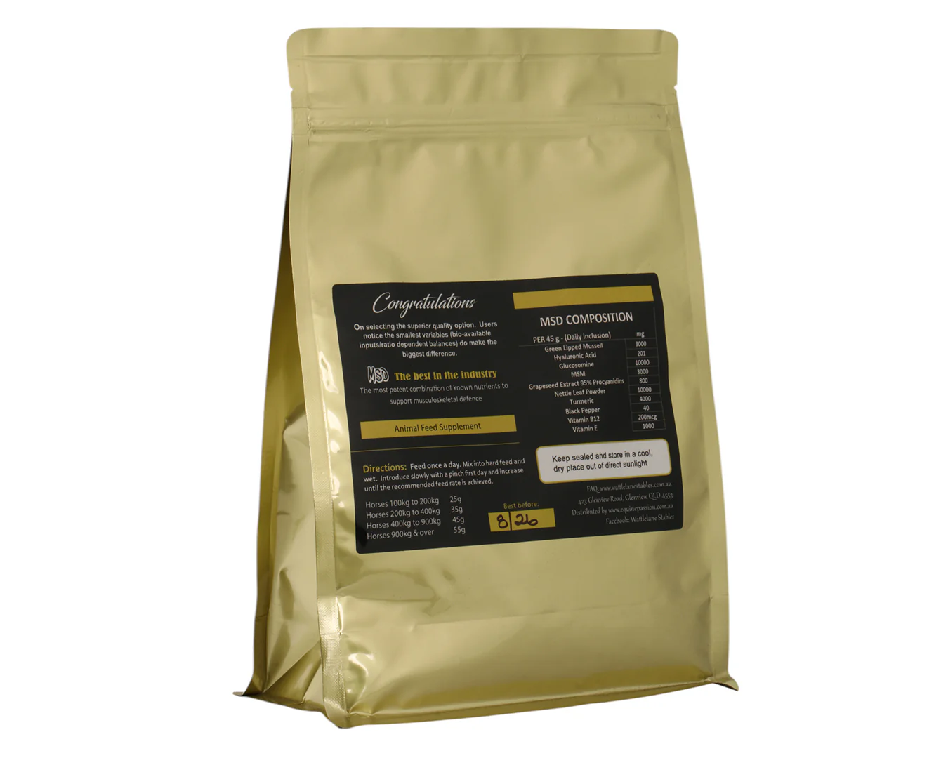 Wattlelane MSD Horse Musculoskeletal Defence Supplement - Image 2