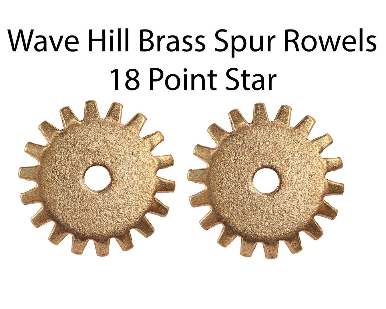 Wave Hill Brass Spur Rowels | 18 Point Star - Image 2