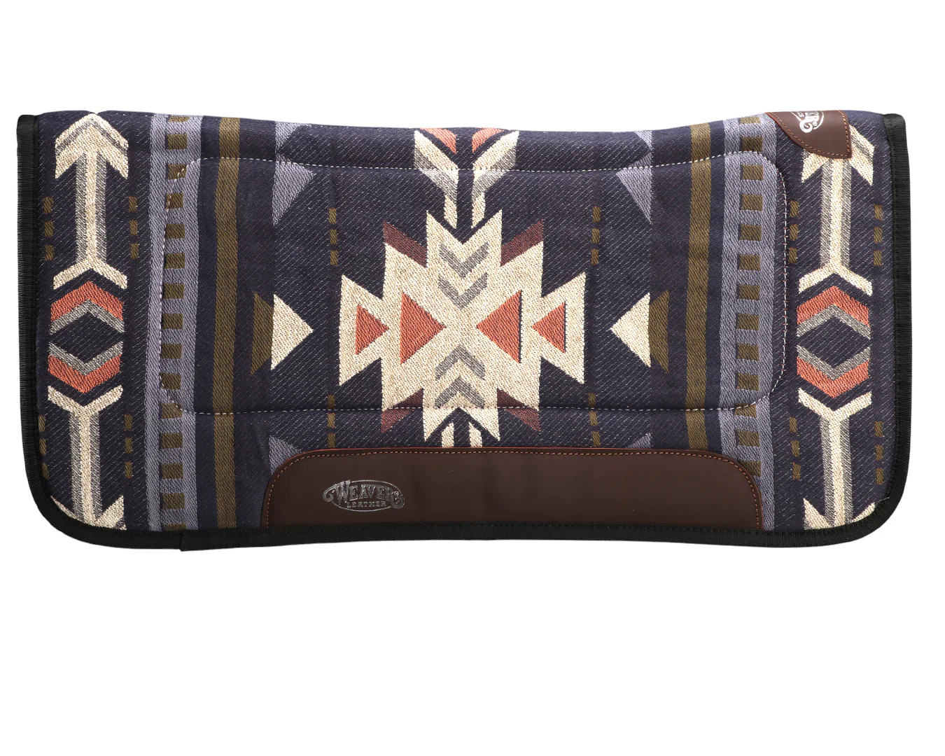 Weaver All Purpose Contoured GettaGrip Saddle Pad - Navy Aztec - Image 2