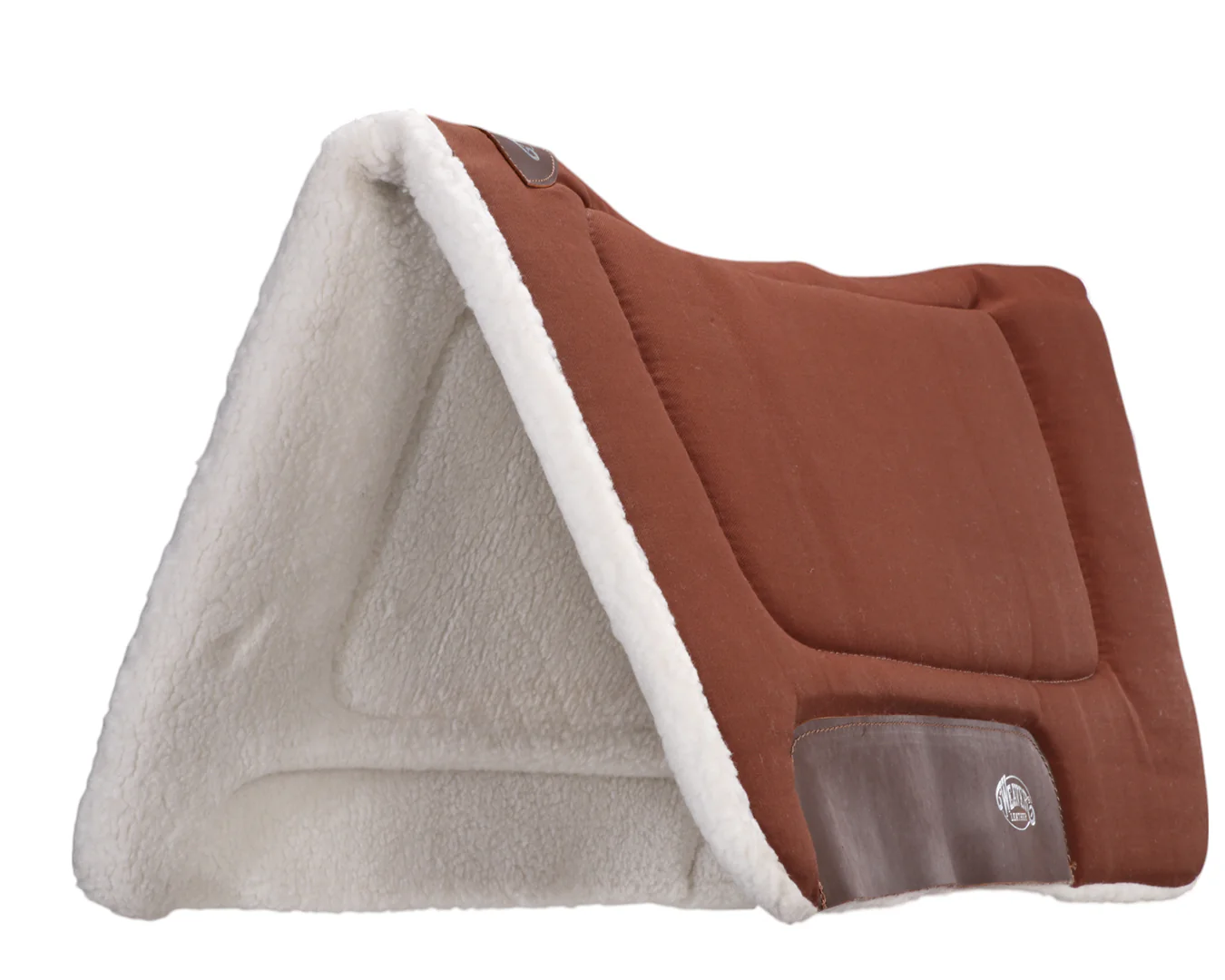 Weaver All Purpose Contoured Saddle Pad with Merino Fleece - Brown