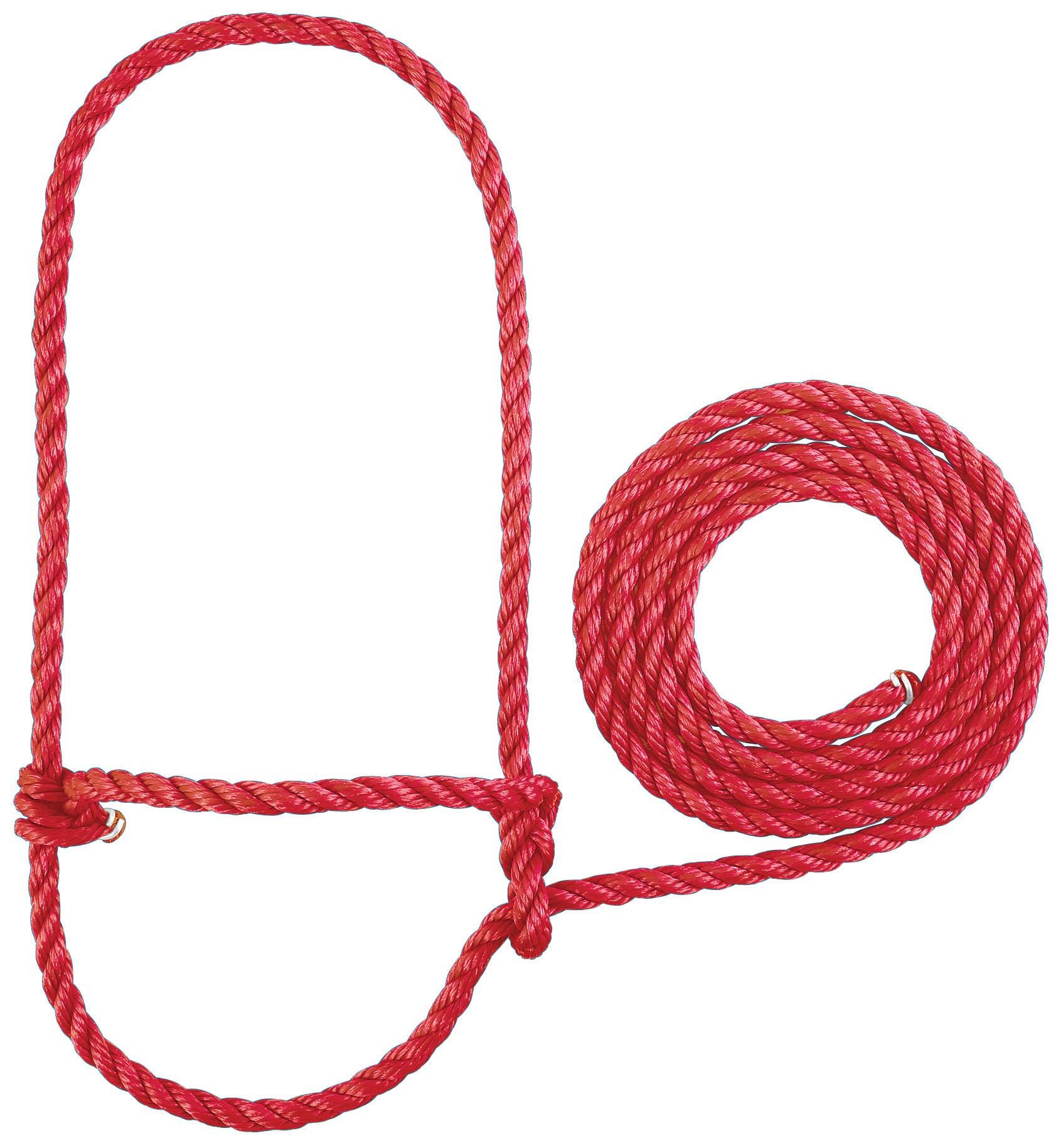 Weaver Calf Rope Halter - Red
