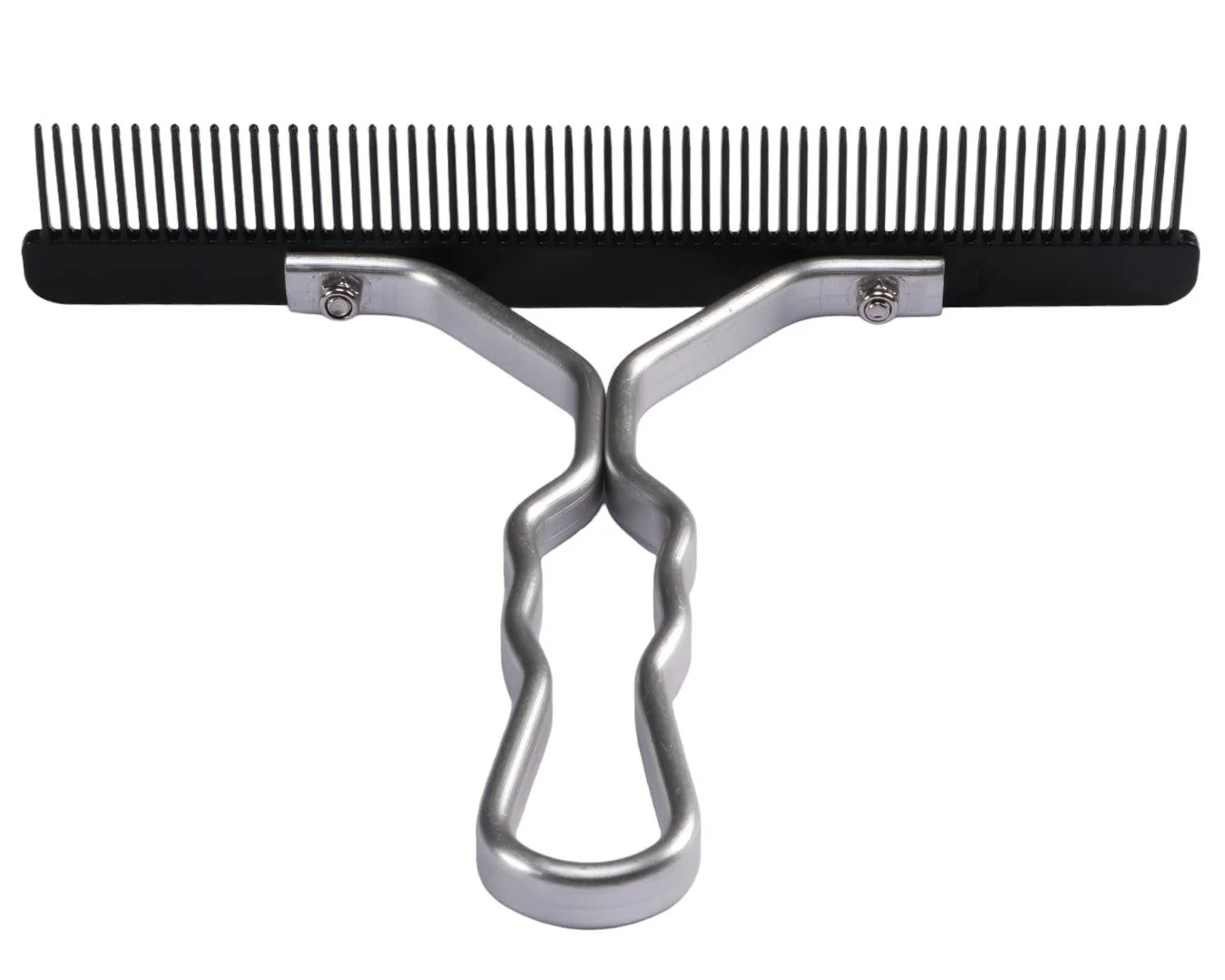Weaver Show Comb Black Plastic with Aluminium - Image 3