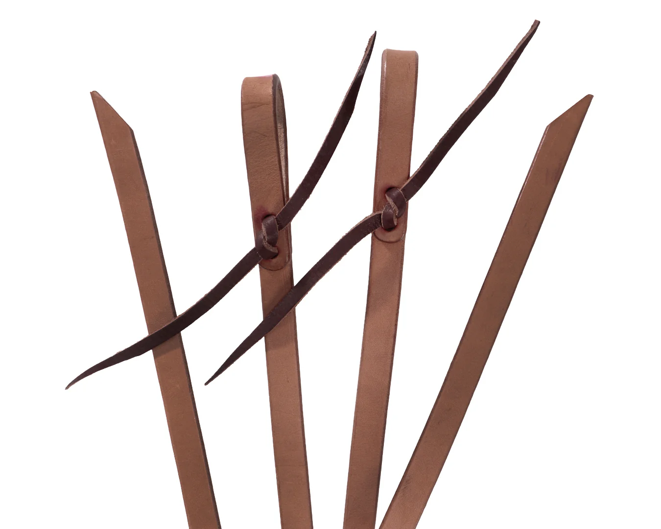 Weaver Turquoise Cross Skirting Leather Split Reins 5/8 x 7' - Image 9