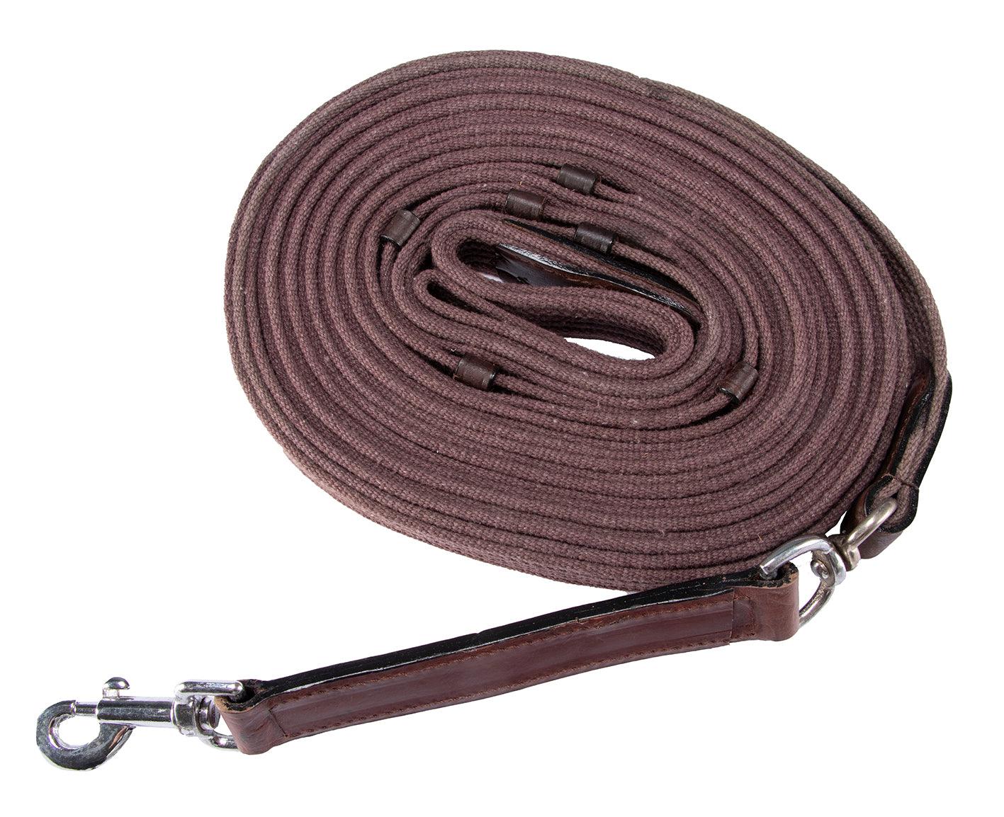 Web Lunge Rein w/Leather Billets - Image 2