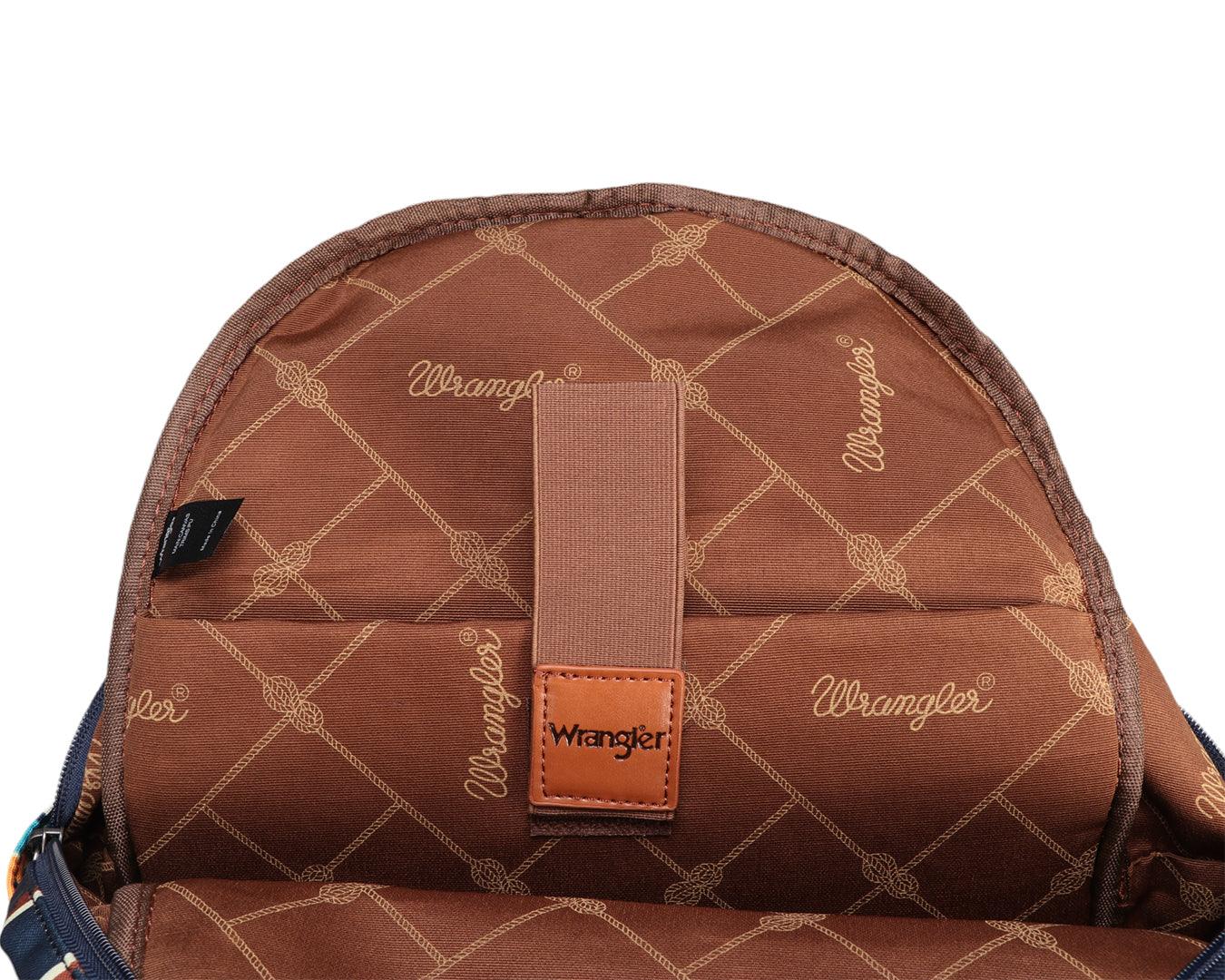 Wrangler Southwestern Canvas Backpack - Navy - Image 5